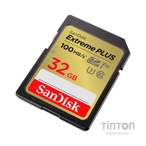 Карта пам'яті SanDisk 32GB SDXC class 10 Extreme PLUS (SDSDXWT-032G-GNCIN)