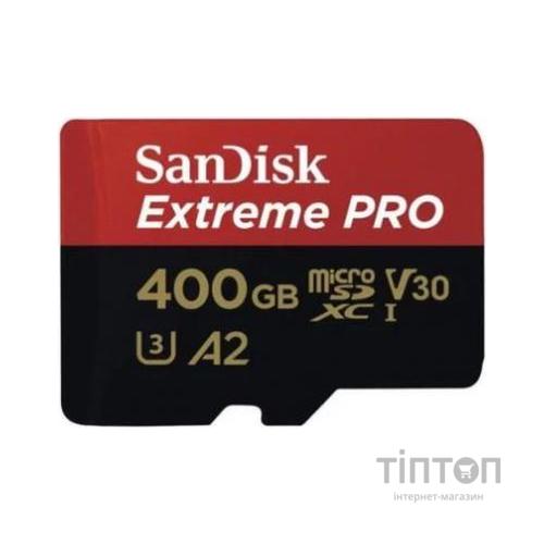Карта пам'яті SANDISK 400GB microSDXC class 10 UHS-I U3 A2 V30 Extreme Pro (SDSQXCZ-400G-GN6MA)