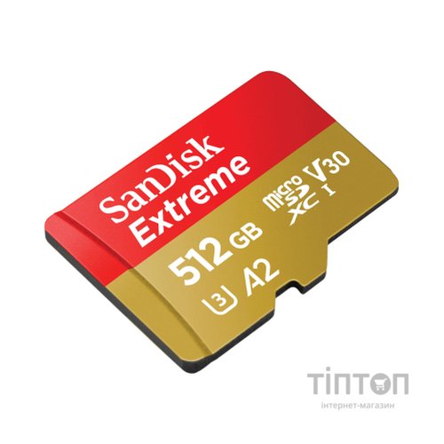 Карта пам'яті SanDisk 512GB microSD class 10 UHS-I U3 V30 Extreme (SDSQXAV-512G-GN6MA)