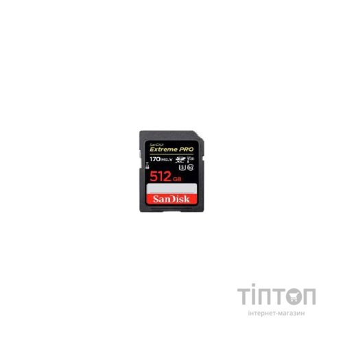 Карта пам'яті SanDisk 512GB SD class 10 UHS-I U3 V30 Extreme (SDSDXVV-512G-GNCIN)