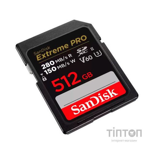 Карта пам'яті SanDisk 512GB SDXC class 10 UHS-II U3 V60 (SDSDXEP-512G-GN4IN)
