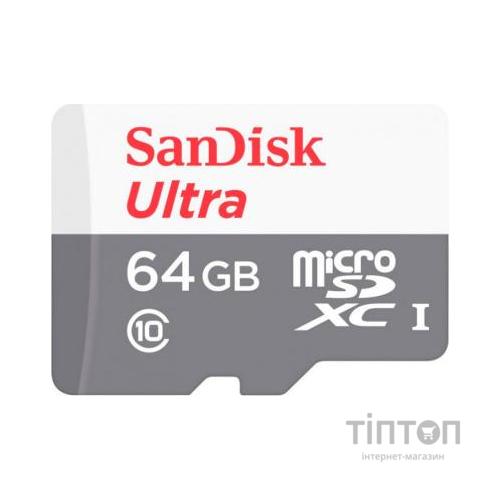 Карта пам'яті SanDisk 64GB microSD class 10 Ultra Light (SDSQUNR-064G-GN3MN)