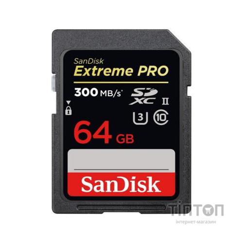 Карта пам'яті SanDisk 64GB SDXC Extreme Pro UHS-II (SDSDXDK-064G-GN4IN)