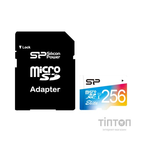 Карта пам'яті Silicon Power 256Gb microSDXC class 10 UHS-I U1 (SP256GBSTXBU1V10SP)