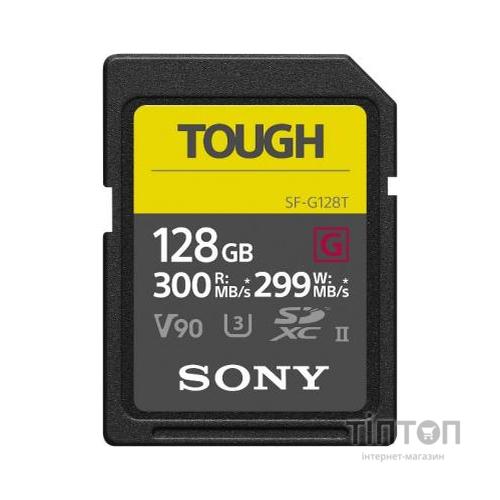 Карта пам'яті Sony 128GB SDXC class10 UHS-II U3 V90 Tough (SFG1TG)