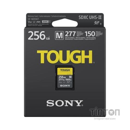Карта пам'яті Sony 256GB SDXC class10 UHS-II U3 V60 Tough (SFM256T.SYM)