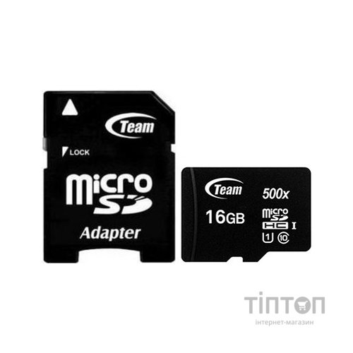 Карта пам'яті Team 16GB microSD class 10 UHS-I (TUSDH16GCL10U03)