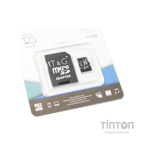 Карта пам'яті T&G 16GB microSDHC class 10 UHS-I (TG-16GBSD10U1-01)