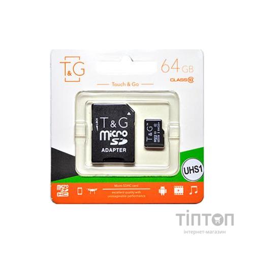 Карта пам'яті T&G 64GB microSDXC class 10 UHS-I (TG-64GBSDCL10-01)