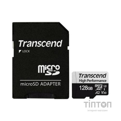 Карта пам'яті Transcend 128GB microSDXC class 10 UHS-I U3 A2 (TS128GUSD330S)