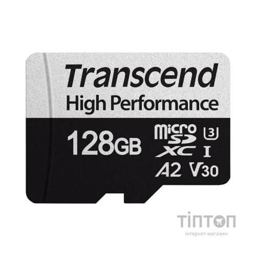 Карта пам'яті Transcend 128GB microSDXC class 10 UHS-I U3 A2 (TS128GUSD330S)