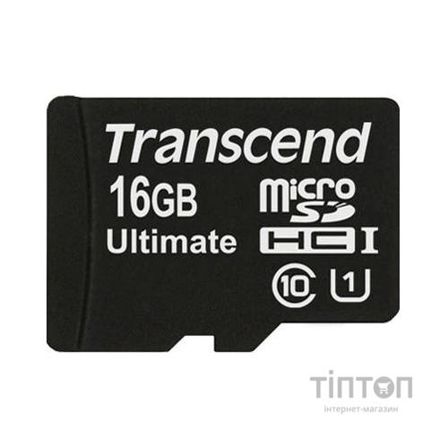 Карта пам'яті Transcend 16Gb microSDHC Class 10 UHS-I Ultimate 600x (TS16GUSDHC10U1)
