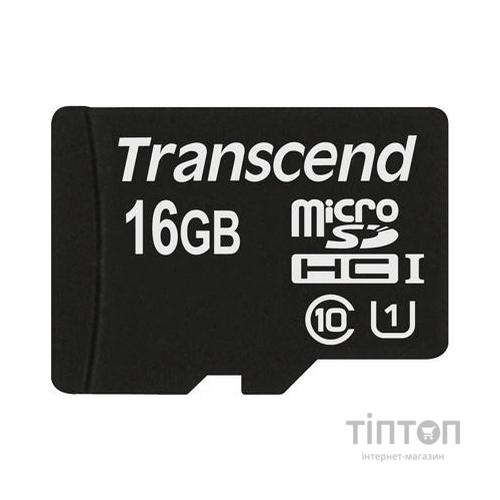 Карта пам'яті Transcend 16Gb microSDHC Class10 UHS-I (TS16GUSDCU1)