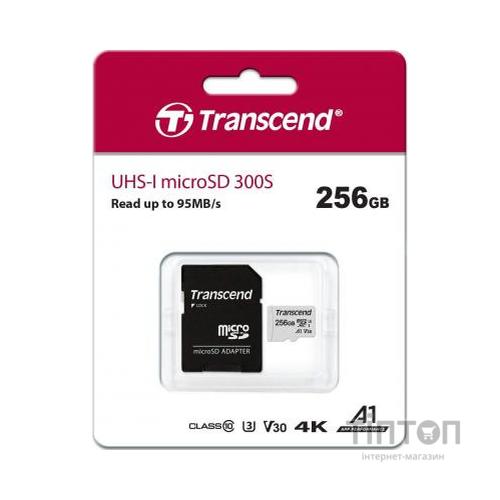 Карта пам'яті Transcend 256GB microSDXC class 10 UHS-I (TS256GUSD300S-A)