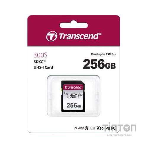 Карта пам'яті Transcend 256GB SDXC class 10 UHS-I (TS256GSDC300S)
