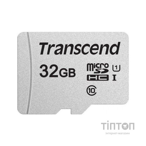Карта пам'яті Transcend 32GB microSDHC class 10 UHS-I U1 (TS32GUSD300S-A)
