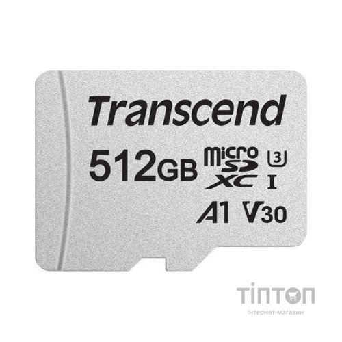 Карта пам'яті Transcend 512GB microSDXC Class 10 U3 (TS512GUSD300S-A)