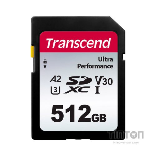 Карта пам'яті Transcend 512GB SD class 10 UHS-I U3 4K (TS512GSDC340S)