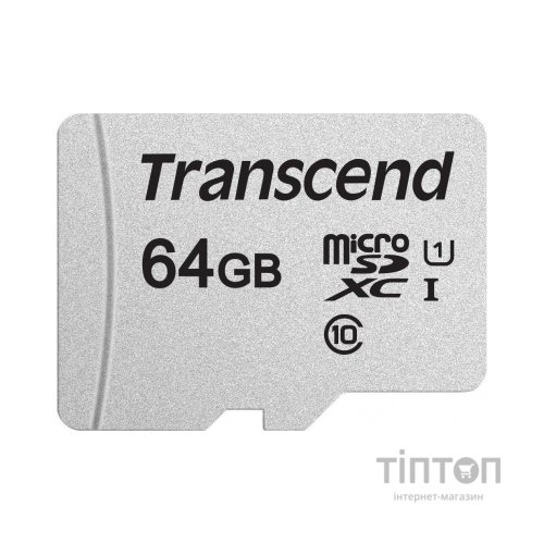 Карта пам'яті Transcend 64GB microSDXC class 10 UHS-I U1 (TS64GUSD300S)