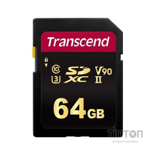 Карта пам'яті Transcend 64GB SDXC class 10 UHS-II U3 V90 MLC (TS64GSDC700S)