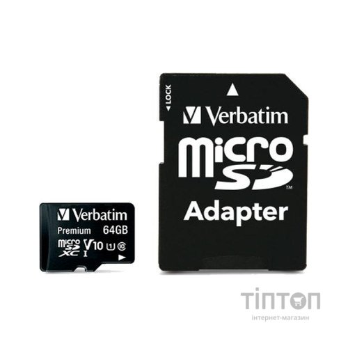 Карта пам'яті Verbatim 64GB microSDHC Class 10 (44084)