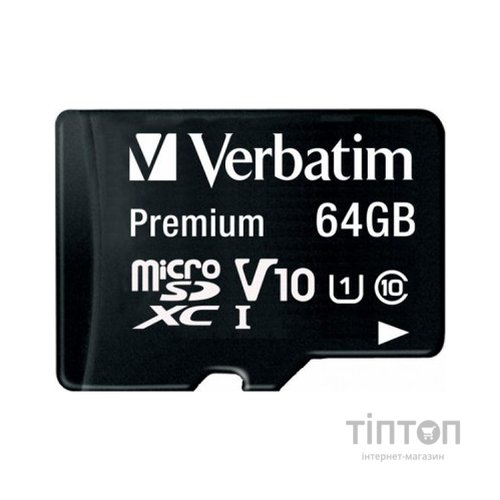Карта пам'яті Verbatim 64GB microSDHC Class 10 (44084)