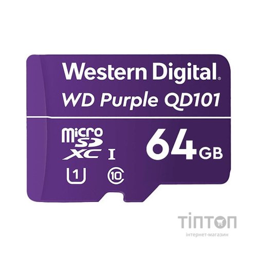 Карта пам'яті WD 64GB microSDXC class 10 UHS-I (WDD064G1P0C)
