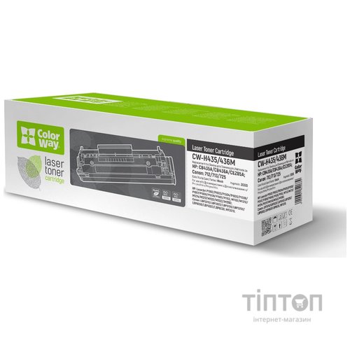 Картридж ColorWay для HP CB435A/CC388A/CB436A Black