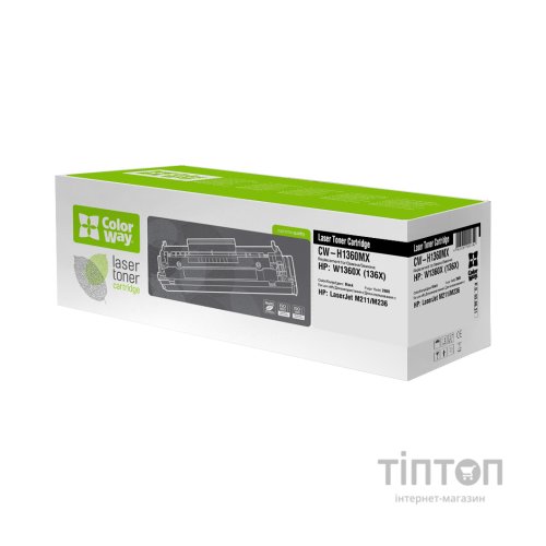 Картридж ColorWay HP W1360X LJ M211/M236 без чипа (CW-H1360MX)