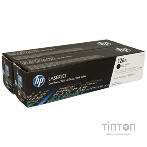 Картридж HP CLJ  126A Black Dual Pack, для CP1025 (CE310AD)