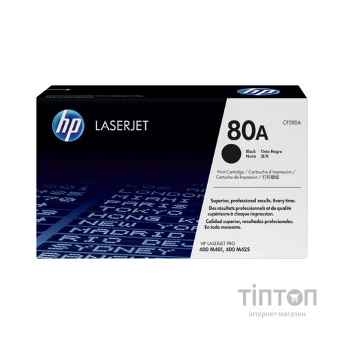Картридж HP LJ  80A для Pro 400 M401/Pro 400 MFP M425 (CF280A)