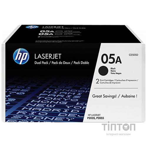 Картридж HP LJ P2035/P2055d/2055dn DUAL PACK Black