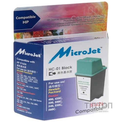 Картридж MicroJet для HP DJ 4xx/5xx Black