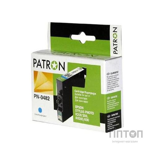 Картридж Patron для EPSON R200/300 (PN-0482) CYAN (CI-EPS-T048240-CY-PN)