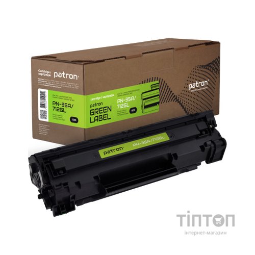 Картридж PATRON HP CB435A LJ/CANON 712 GREEN Label (PN-35A/712GL)