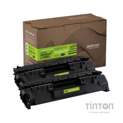 Картридж PATRON HP LJ CE505A/CANON 719 GREEN Label (DUAL PACK) (PN-05A/719DGL)