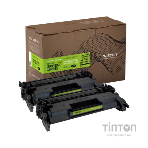Картридж PATRON HP LJ CF226A GREEN Label (DUAL PACK) (PN-26ADGL)