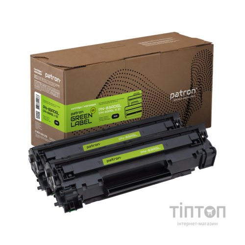 Картридж PATRON HP LJ CF283A GREEN Label (DUAL PACK) (PN-83ADGL)