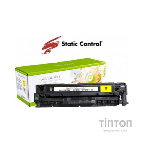 Картридж Static Control HP CLJ CC532A (304A) 2.8k yellow (002-01-RC532A)