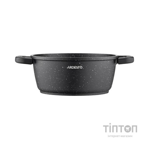 Каструля Ardesto Gemini Anzio скляна кришка 20 см 2,5 л чорна (AR2420GE)
