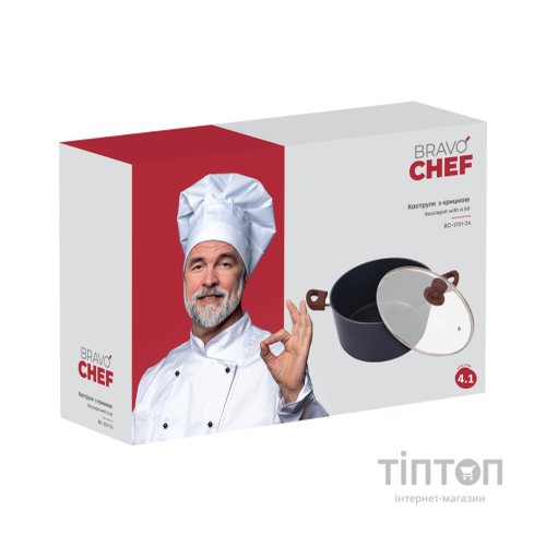 Каструля Bravo Chef Класична 4.1 л (BC-2101-24)