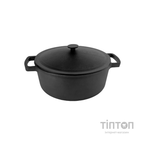 Каструля Brizoll чавунна з кришкою 6 л (P-6L-1)