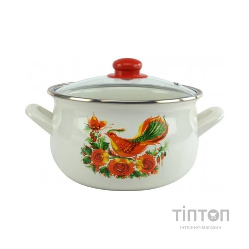 Каструля Gusto GT-T-118-FB Жар-птиця 18 см 3,1 л (96034)