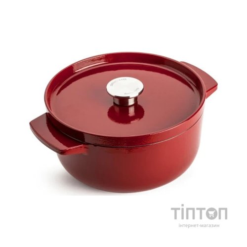 Каструля KitchenAid чавунна з кришкою 3,3 л Червона (CC006057-001)
