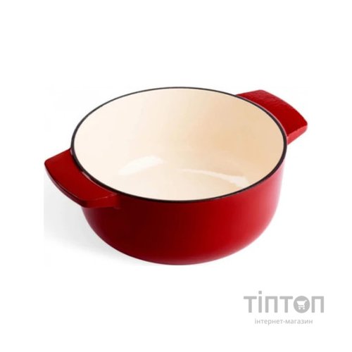 Каструля KitchenAid чавунна з кришкою 3,3 л Червона (CC006057-001)