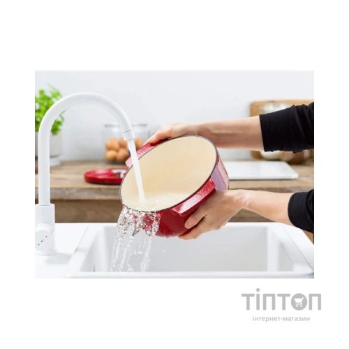 Каструля KitchenAid чавунна з кришкою 3,3 л Червона (CC006057-001)