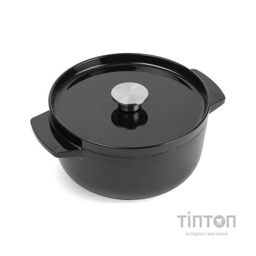 Каструля KitchenAid чавунна з кришкою 3,3 л Чорна (CC006058-001)