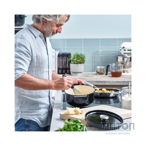 Каструля KitchenAid чавунна з кришкою 3,3 л Чорна (CC006058-001)