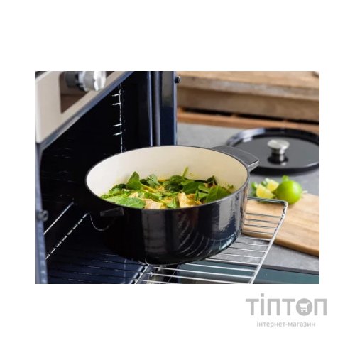 Каструля KitchenAid чавунна з кришкою 3,3 л Чорна (CC006058-001)