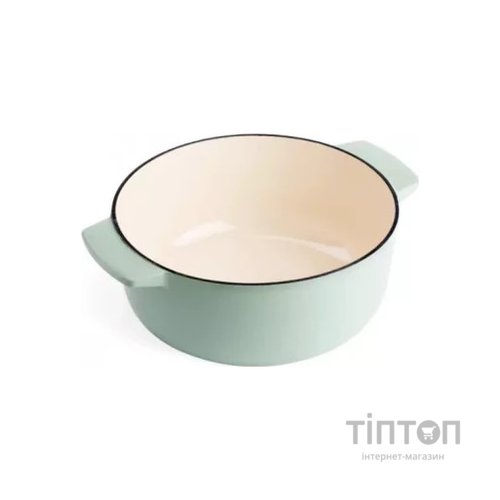 Каструля KitchenAid чавунна з кришкою 3,3 л Фісташкова (CC007433-001)